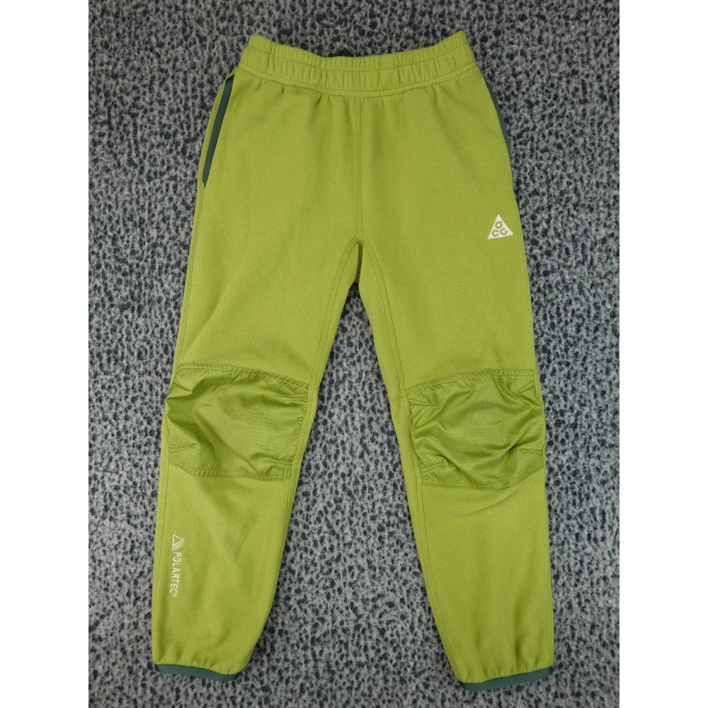 Nike ACG Polartec Fleece Pants Kids M Green Wolf Tree DQ8737-377 Reinforced